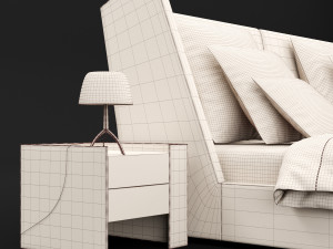 modern bed 17 3D Модель