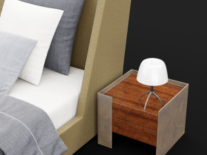 modern bed 17 3D Модель