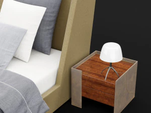 modern bed 17 3D Model