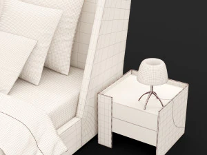 modern bed 17 3D Model