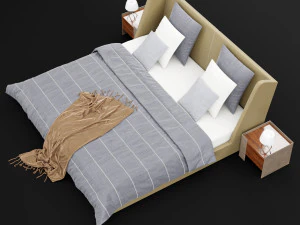 modern bed 17 3D Model