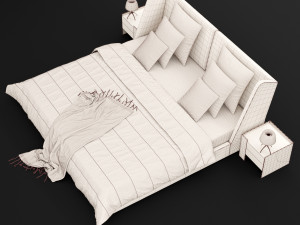 modern bed 17 3D Модель