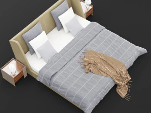 modern bed 17 3D Model