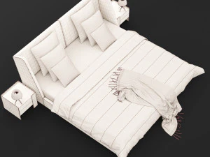 modern bed 17 3D Model