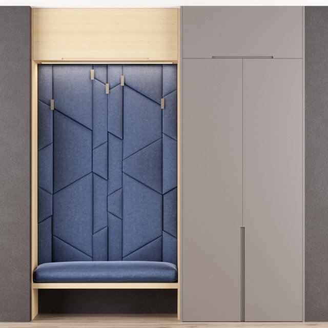 hall furniture 1 3D Model .c4d .max .obj .3ds .fbx .stl .blend 