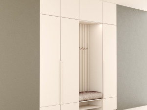 hall furniture 4 3Dモデル
