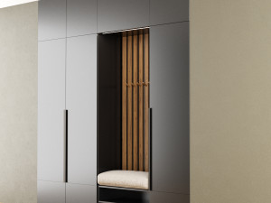hall furniture 4 3Dモデル