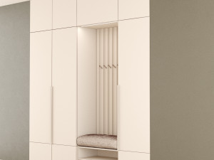 hall furniture 4 3Dモデル