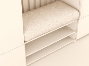 hall furniture 4 3Dモデル