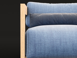 reclaimed wood chair 1 Modelo 3D