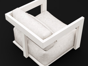reclaimed wood chair 1 Modelo 3D