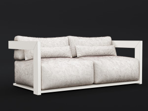 reclaimed wood sofa 1 3D Modell