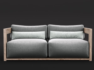 reclaimed wood sofa 1 3D Modell