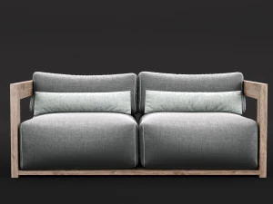 reclaimed wood sofa 1 3D Model