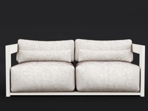 reclaimed wood sofa 1 3D Model