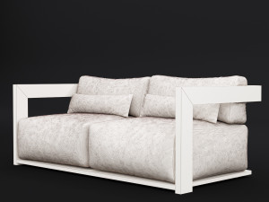 reclaimed wood sofa 1 3D Modell