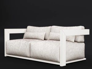 reclaimed wood sofa 1 3D Model