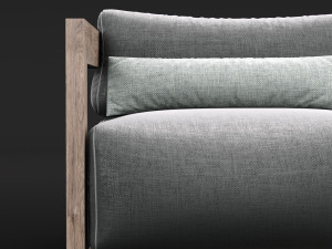 reclaimed wood sofa 1 3D Modell