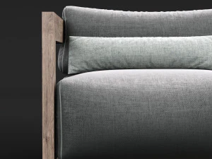 reclaimed wood sofa 1 3D Model