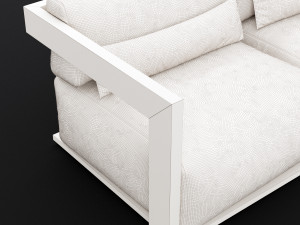 reclaimed wood sofa 1 3D Modell