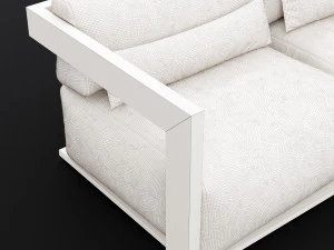 reclaimed wood sofa 1 3D Model