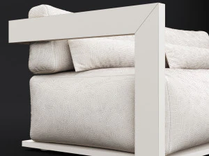 reclaimed wood sofa 1 3D Model