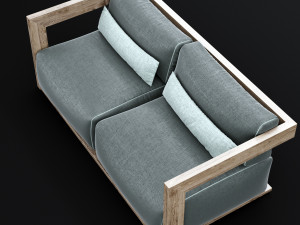 reclaimed wood sofa 1 3D Modell