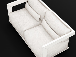 reclaimed wood sofa 1 3D Modell