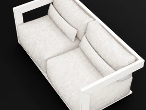 reclaimed wood sofa 1 3D Model