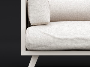 reclaimed wood chair 2 3D 模型