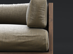 reclaimed wood chair 2 3D 模型