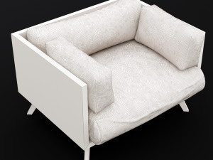 reclaimed wood chair 2 3D 模型