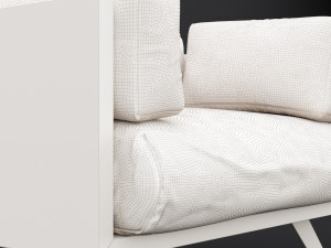 reclaimed wood chair 2 3D 模型