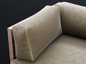 reclaimed wood chair 2 3D 模型