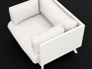 reclaimed wood chair 2 3D 模型