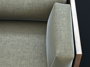 reclaimed wood chair 2 3D 模型