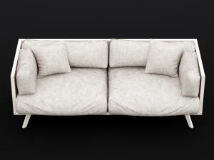reclaimed wood sofa 2 3D Model