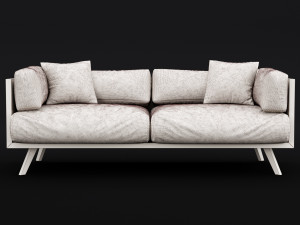 reclaimed wood sofa 2 3D मॉडल