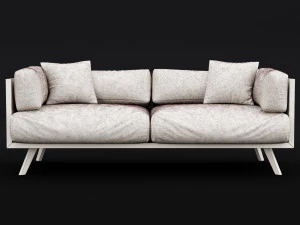 reclaimed wood sofa 2 3D Model