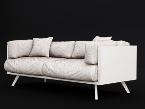 reclaimed wood sofa 2 3D मॉडल