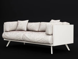 reclaimed wood sofa 2 3D Model