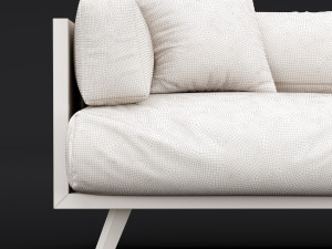 reclaimed wood sofa 2 3D मॉडल