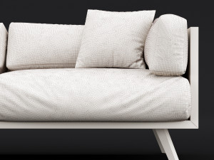 reclaimed wood sofa 2 3D मॉडल
