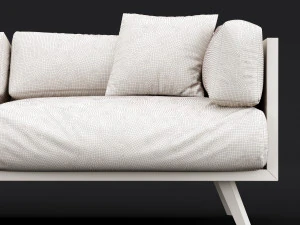 reclaimed wood sofa 2 3D Model