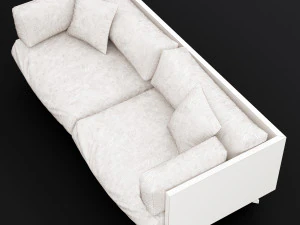 reclaimed wood sofa 2 3D Model