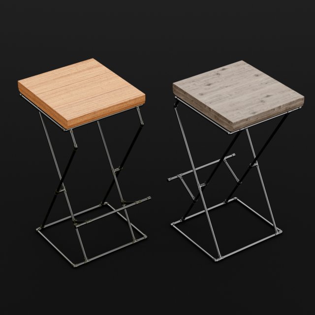 loft bar chair 1 Modelo 3D .c4d .max .obj .3ds .fbx .stl .blend 
