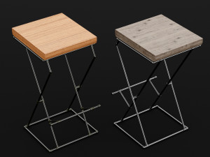 loft bar chair 1 3Dモデル
