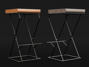 loft bar chair 1 Modelo 3D