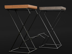 loft bar chair 1 Modelo 3D