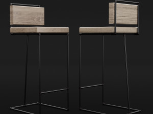 loft bar chair 2 3Dモデル